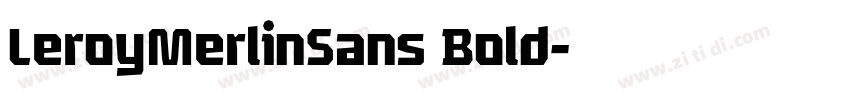 LeroyMerlinSans Bold字体转换